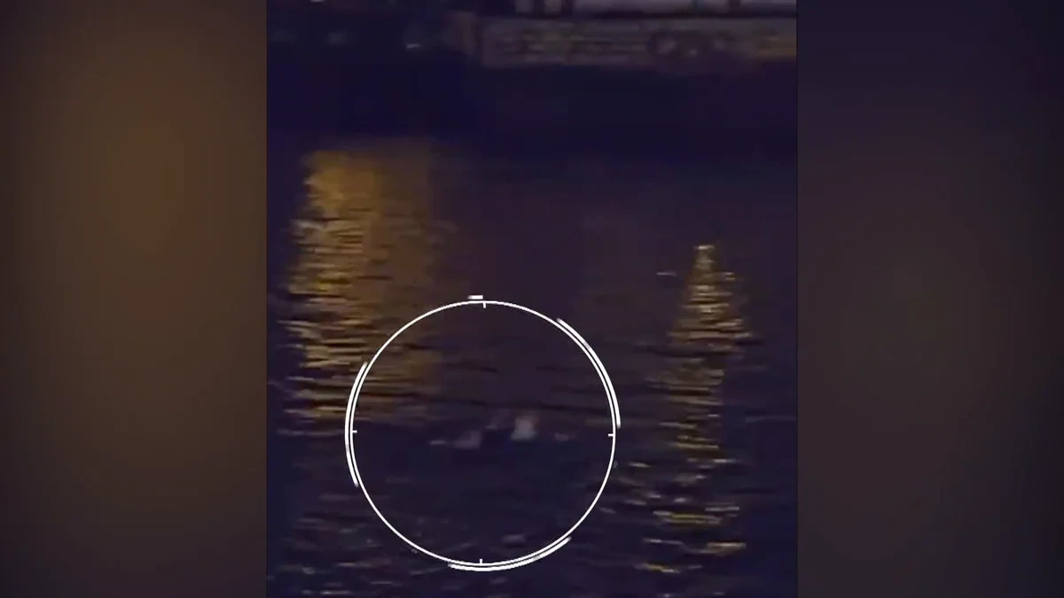 El momento en el que un narco se tira al agua cuando es interceptado por los agentes en una nueva operación antidroga