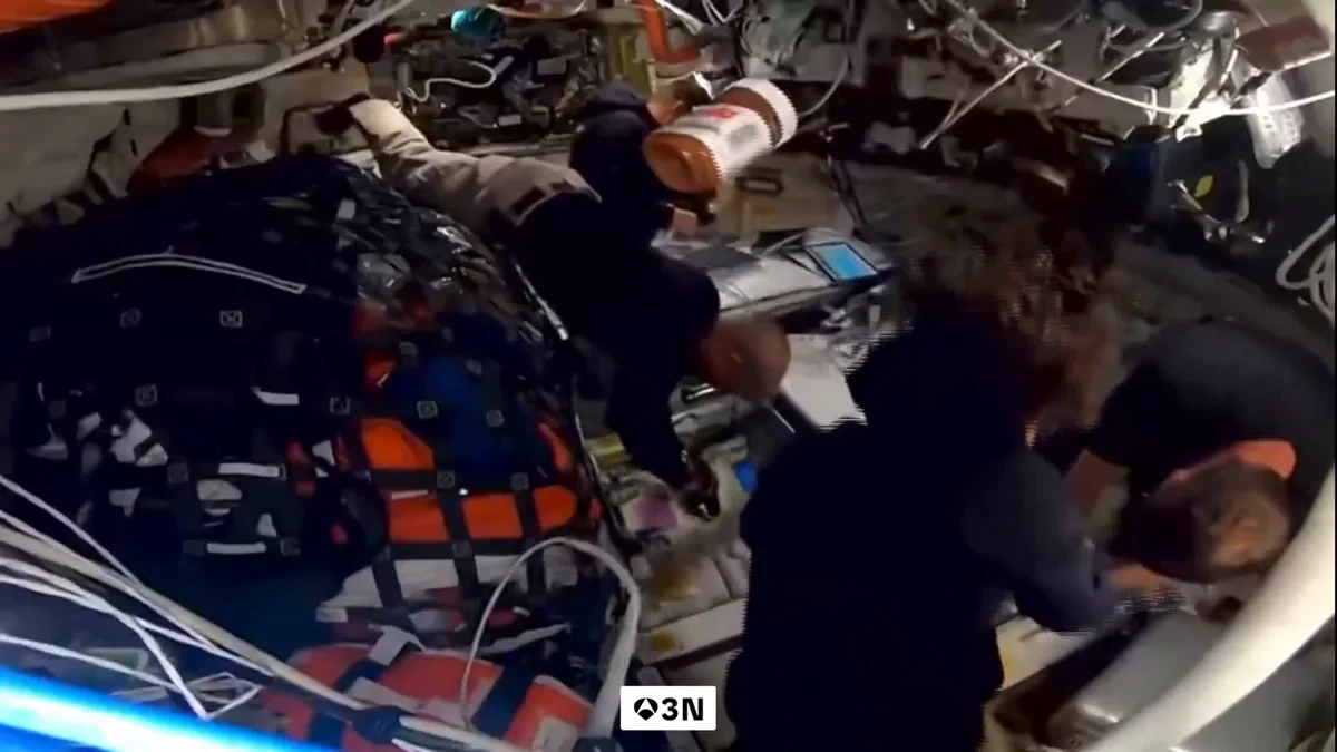 VÍDEO: Un tarro de crema de avellanas aparece flotando en la nave Orión en plena misión Artemis II