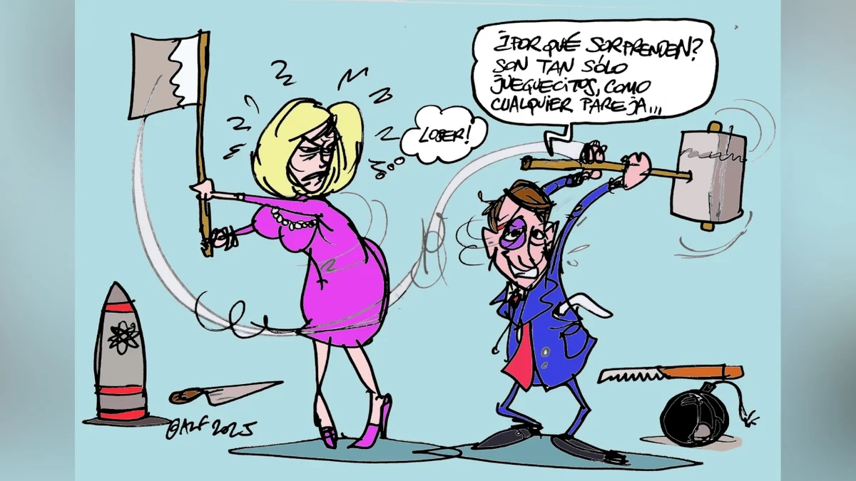 La bofetada de Brigitte a Macron, según la viñeta gráfica