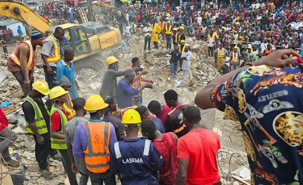Lagos Building Collapse Rescue Continues as Death Toll Rises