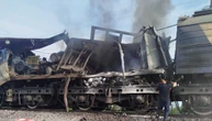 На Дніпропетровщині російський безпілотник поцілив у локомотив вантажного поїзда