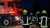 На Полтавщині рятувальники ліквідували пожежу на промисловому об'єкті, що виникла внаслідок атаки дронів