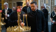 Подружжя Зеленських долучилося до спільної молитви за Україну у Києво-Печерській лаврі