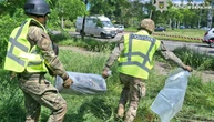 У Шевченківському районі Києва поблизу проїжджої частини вилучили бойову частину «Герані-2»