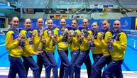 Українська команда з синхронного плавання стала чемпіоном Європи в довільній програмі