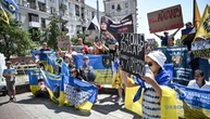У Запоріжжі на акцію підтримки військовополонених вийшли двоє захисників, які повернулись з полону