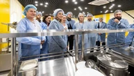 Зеленська з Мецолою оглянули на Київщині шкільну їдальню, оновлену в рамках Ukraine Facility