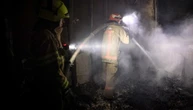 У Полтаві вночі після ворожого удару горіла адмінбудівля