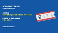Sciopero treni 2-3 ottobre 2025: orari e motivazioni. Come chiedere il rimborso