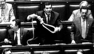 Bagarre in Parlamento, una lunga storia. Dal cappio della Lega al senatore socialista portato via in mutande