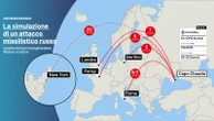 La simulazione di un attacco russo all’Europa: 7 minuti per colpire Roma, 5 per Berlino. Tre scenari in caso di incidente nucleare