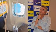 Finestrino rotto sul volo Ryanair, O’Leary: “Un oggetto estraneo ha colpito il motore”