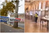 Il video dell’incredibile furto al Louvre, un ladro in gilet giallo taglia la teca con i gioielli