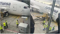 Incidente all’aeroporto di Francoforte, cede il carrello: diversi feriti sul boeing Lufthansa. Il video dell’impatto al suolo