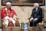 Il Papa al Quirinale, Mattarella: “Due Stati unica soluzione per la pace a Gaza”