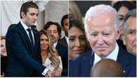 La stretta di mano di Barron Trump che cancella il sorriso a Biden. Ecco cosa gli ha detto