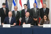 Firmato accordo di pace fra Israele e Libano, ma Hezbollah lo respinge. A Hormuz la tensione resta alta. Trump: “Drone iraniano su nave. Violato il cessate il fuoco”. Risposta Usa: raid sull’Iran
