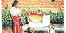 La ilustradora Andrea Reyes homenajea a la historia de la Feria del Libro de Madrid en el cartel de 2021