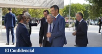 Abucheos e insultos a Sánchez en Cáceres pese al "blindaje" policial de la visita