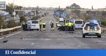 Un herido tras una salida de la vía y vuelco en la autovía A-6 en Tordesillas (Valladolid)