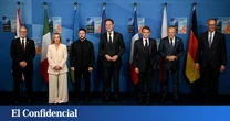 Seis líderes europeos y Von der Leyen hacen frente común para exigir que se cuente con Ucrania en las conversaciones de paz