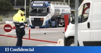 Cortada la AP-7 en Mont-roig (Tarragona) al incendiarse un camión con ácido clorhídrico