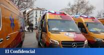 Herido un camionero tras chocar contra nueve vehículos aparcados en Madrid