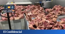 Detenido un empresario en Leganés (Madrid) que distribuía carne adulterada con productos de alisar paredes