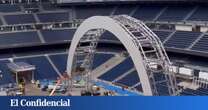 Así quedará el escenario de Karol G en el Santiago Bernabéu, que ya se vislumbraba en la presentación de Mbappé