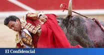 Así fueron las dos cornadas sufridas por el torero Juan de Castilla en Bayona: la primera es de 25 centímetros