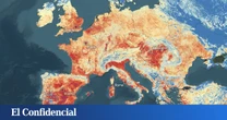 La ESA mira a Europa desde el espacio y verifica que España se está convirtiendo en un horno