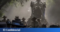 Un camino del Rocío a prueba de fuego: Carretas con extintores, helicópteros y drones
