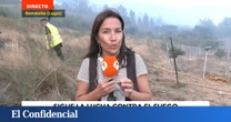 Un equipo de 'Antena 3 Noticias', "rodeado por las llamas" en Galicia, tras su conexión en directo