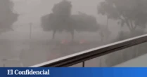Las espectaculares imágenes del reventón térmico en Alicante: activada la alerta naranja por tormentas fuertes por granizo
