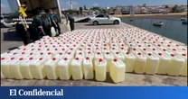 Intervienen 177 garrafas de combustible en Punta Umbría destinadas al abastecimiento de narcolanchas
