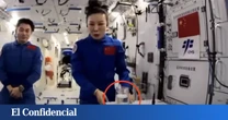 Un vaso de agua en la estación espacial china desata la polémica: "Esto tiene que ser falso"