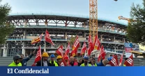 Los obreros del Camp Nou denuncian sufrir "explotación laboral" y trabajar "sin papeles"