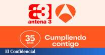 Antena 3 cumple 35 años en el mejor momento de su historia: es líder en audiencias y referente entre el público