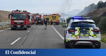 Seis heridos al chocar un camión y un coche la autovía A-33 en Jumilla (Murcia)