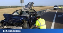 Cuatro menores y una mujer heridos tras chocar un camión y un coche en Zafra (Badajoz)