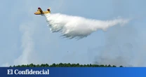 Lucha contra un fuego en una zona sensible medioambiental de Nivel 1 en El Raso (Ávila)
