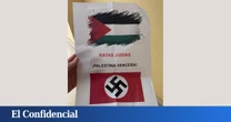 "Ratas judías, Palestina vencerá": investigan una nota con una esvástica enviada a unas estudiantes en Madrid
