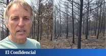 La desolación viral de Jesús Calleja al ver los bosques calcinados de El Bierzo: "Mirad cómo queda un bosque después de un incendio"