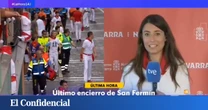 El momento más incómodo en Sanfermines: una reportera de TVE se bloquea y se ven obligados a cortar su conexión