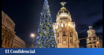 Así será el espectacular árbol de Navidad de Madrid con 654 bolas azules que iluminará Alcalá y Gran Vía