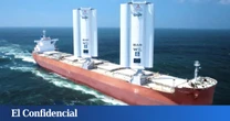 Instalan dos velas gigantes en un buque de carga y solucionan uno de los grandes problemas de la industria marítima