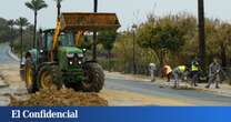 Las lluvias mantienen en vilo a un pueblo de Huelva desalojado tras agrietarse una presa