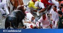Un peligroso segundo encierro con un toro suelto deja un herido por asta en San Fermín