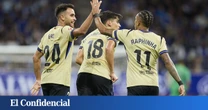 El Barça saca las garras para remontar en Oviedo y Lewandowski recuerda que es letal (1-3)