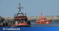 Salvamento rescata un cayuco con 235 personas, entre ellas 22 menores, en El Hierro